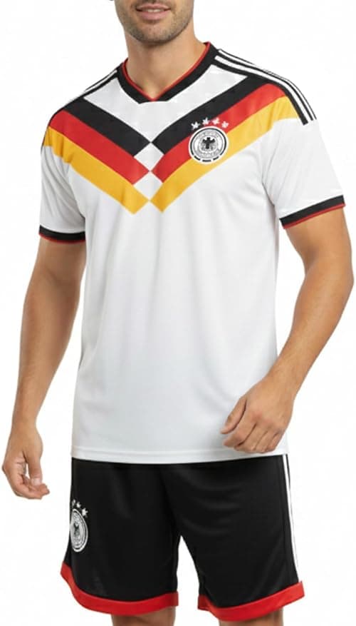 OVERS Germany Football Jersey Set for Kids, Youth & Men – Short Sleeve Soccer Shirt & Shorts, Breathable Quick-Dry Sports Uniform for Match, on Amazon.ae - Price Tracker