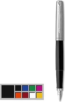 Parker Jotter Originals Fountain Pen, Classic Finish, Medium Nib, Blue & Black Ink on Amazon.sa - Price Tracker