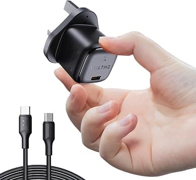 VOLTME Revo Mini 30W USB-C GaN Wall Charger with 1.2m Type-C Cable for iPhone Air, iPhone 17, iPad, MacBook Air – Compact Type-C Adapter with PD 3.0, QC 4.0, PPS – Safe, Durable, Fast Charging on Amazon.ae - Price Tracker