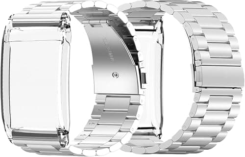 Compatible with WHOOP 5.0 4.0 Bands with Case bands,Quick Release Stainless Steel Metal Strap with Folding Clasp Replacement Band Compatible with WHOOP 5.0 PEAK,LIFE MG,One,4.0,3.0 (Silver) on Amazon.ae - Price Tracker