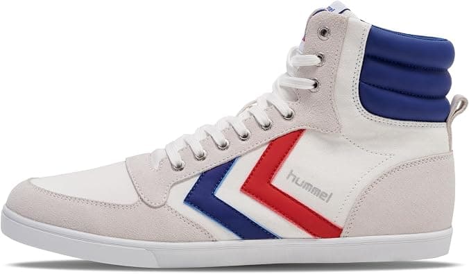 Hummel Men's Slimmer Stadil High Hi-Top Trainers, Black White على Amazon.ae - متتبع الأسعار