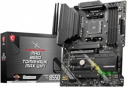 MSI MAG B550 Tomahawk MAX WiFi Gaming Motherboard (AMD AM4, DDR4, PCIe 4.0, SATA 6Gb/s, M.2, USB 3.2 Gen 2, HDMI/DP, ATX, Wi-Fi 6E, AMD Ryzen 5000 Series Processors) on Amazon.ae - Price Tracker