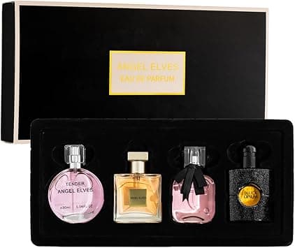Perfume Gift Set for Women | 4 Pcs Eau de Parfum Collection | Long-Lasting Floral Fresh Aromatic Fragrances | Elegant Women’s Perfume Set | 4 in 1 Valentine Gifts for Women على Amazon.ae - متتبع الأسعار
