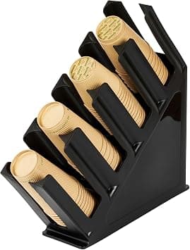 Disposable Paper Cup Dispenser with Lid Storage, 8-Compartment Countertop Organiser for Bar, Kitchen, Breakroom, Restaurant, Black, PP Material (4-CUP) على Amazon.ae - متتبع الأسعار