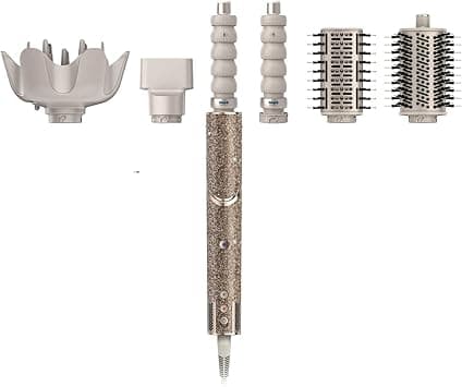 Shark FlexStyle Sparkle Limited Edition Champagne Diamond 5-in-1 Air Styler & Hair Dryer: Auto-Wrap Curlers, Paddle Brush, Oval Brush, Concentrator, Diffuser, Storage Case, Gold Diamond, HD446JSUK on Amazon.ae - Price Tracker