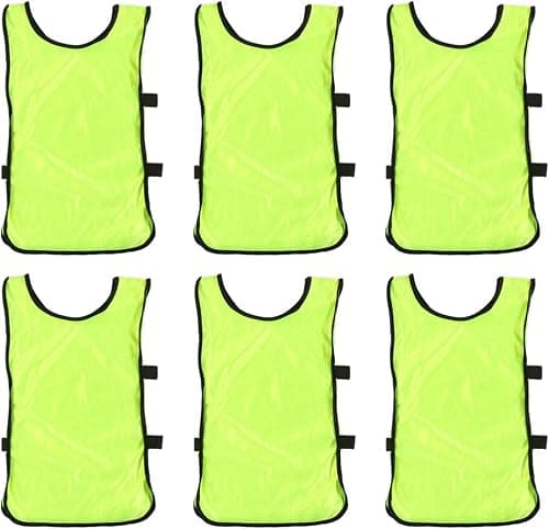 Toyvian Scrimmage Team Practice Vests Green Sports Training Pinnies Jerseys for Children Youth Sports Basketball Soccer Football Volleyball 6pcs on Amazon.ae - Price Tracker