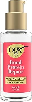 OGX Repair & Protect Bond Protein Repair Sealing Hair Serum, Sealing Hair Serum Helps Revitalize Damaged Hair for Softer, Smoother, & Stronger Hair, 1.7 fl. oz on Amazon.ae - Price Tracker