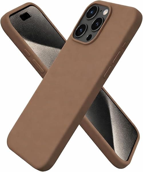 Silicone Case Compatible for iPhone 16 Pro Max 6.9 Inch, Full Protection Design with Microfiber Lining, Silky Touch Liquid Silicone Case for iPhone 16 Pro Max (Brown) on Amazon - Best Deal Finder