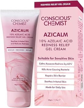 Conscious Chemist® 10% Azelaic Acid Cream | 50g | Face Cream, Redness Relief, Soothe Irritation & Inflammation, Acne Treatment, For Sensitive To Rosacea, Prone Skin & All Skin Types - Azicalm on Amazon.ae - Price Tracker