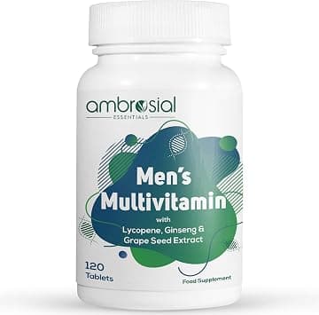 Ambrosial Men's Multivitamin Tablets for Men Pack of 1-120 Tablets - Amazon.sa Price Tracker