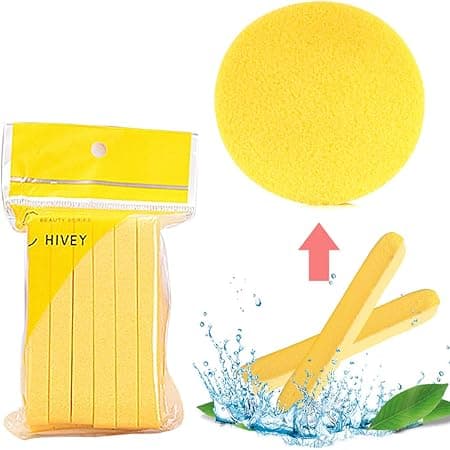eyxformula Facial Cleansing Sponge for Cleaning, 48 Pcs Compressed Face Round Makeup Puff Sponges Cleaning Stick, Portable Wash Pads Reusable Cosmetic Supplies for Face Cleanser on Amazon.ae - Price Tracker