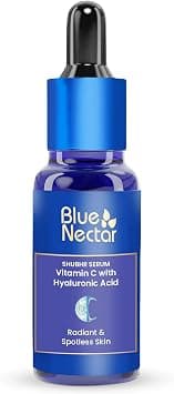 Blue Nectar Vitamin C Face Serum for Glowing Skin | Natural Oils with Hyaluronic Acid Serum for Face for Deep Hydration | Vit C Moisturizer for Women & Men (9 Herbs, 30 ml) على Amazon.ae - متتبع الأسعار