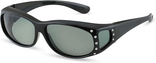 LensCovers Polarized Wraparound Sunglasses | Wear Over Sunglasses | Fitover for Glasses on Amazon.ae - Price Tracker