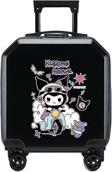 MOTIM Kids Luggage, Cartoon Pattern Rolling Trolley Case,Portable Children Suitcase with Wheel, Carry-On Travel (Black Cat, 20-inch) on Amazon - Best Deal Finder