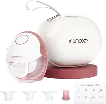 Momcozy Breast Pump Hands Free Mobile Style | M6, Wearable Breastfeeding Pump Ideal Rhythm for More Milk, DoubleFit Flange More Fit & Discreet with 3 Modes & 9 Levels, 24mm - 1 Pack Cozy Red على Amazon.ae - متتبع الأسعار