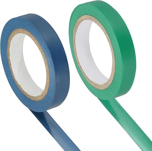 Grip Finishing Tape, 2 Rolls PVC Racket Finishing Tape, Durable Tennis Badminton Racquet Tape Wrap with Strong Adhesive Seal, Anti-Slip Vinyl Grip Accessories, 0.39 Inch × 11 Yards (Green & Blue) على Amazon.ae - متتبع الأسعار