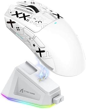 ATTACK SHARK X11 Gaming Mouse with Magnetic Charging Dock, PixArt PAW3311 Gaming Sensor, BT/2.4G Wireless/Wired Gaming Mouse with Mouse Grip Tape, 22000 DPI, Gamer Mice for Win11/Xbox/PS/Mac (White) on Amazon - Best Deal Finder
