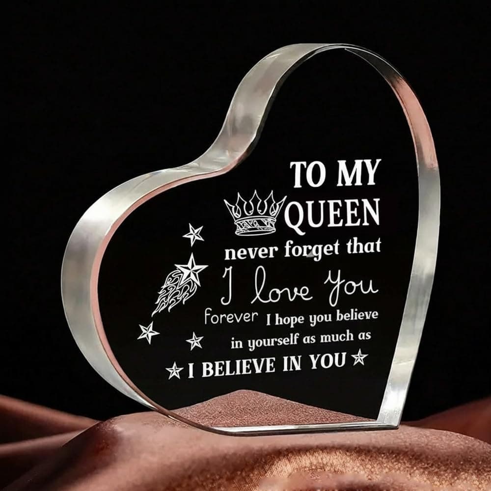 Gifts for Girlfriend, I Love You Gifts for Her, Anniversary Heart Shaped Acrylic Block - Birthday Gifts for Her Girlfriend Wife, Valentines Day Gifts on Amazon.ae - Price Tracker