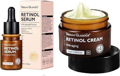 OSYA VIBRANT GLAMOUR Anti Aging Retinol Cream and Serum Combo,Face Cream Collagen Anti-Aging,Collagen Firming Serum, Melasma Lightening Anti-wrinkle Cream, Skin Tightening Lifting Hydrating on Amazon.ae - Price Tracker