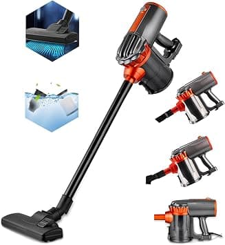 18000Pa Handheld Vacuum Cleaner, Home Stick Vacuum Cleaner Corded, Adjustable Lightweight 3 in 1 Vacuum with HEPA Filter, Strong Suction,600W 1.5L For Pet/Car/Household Hard wood Floor Carpet على أمازون - دليلك لأفضل العروض
