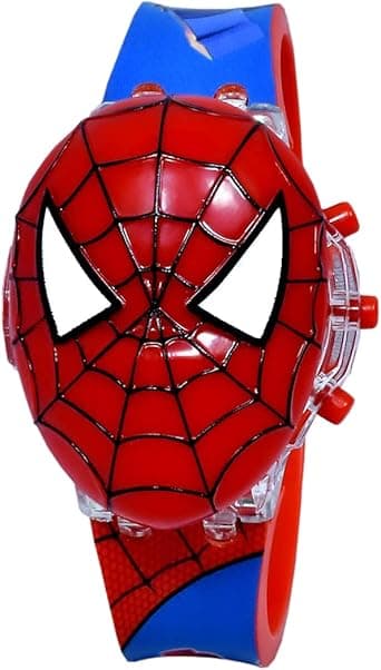 Kids Watch For Boys And Girl Spider Men 3D Light Led Glowing Watch With Music Tune&Face Cover Multicolor Digital Light Boys Watch For Kids Age 3-12 Year Old Birthday Gift Toy Digital Watch on Amazon.ae - Price Tracker
