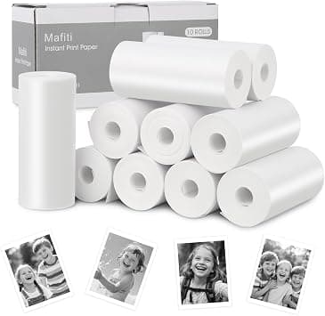 Mafiti Kids Camera Instant Print, 48MP Digital Camera with Zero Ink, Selfie 1080P Video Camera with 32G TF Card, Toys Gifts for Girls Boys Aged 3-12 for Christmas/Birthday/Holiday (White) on Amazon.ae - Price Tracker