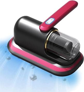Joyzzz Bed Vacuum Cleaner, Cordless Handheld UV Sanitizer for Mattress, 3-in-1 Cleaning Modes with High Frequency Vibration, for Bedding, Sofa, Carpet Pet Hair (Red Color) on Amazon - Best Deal Finder