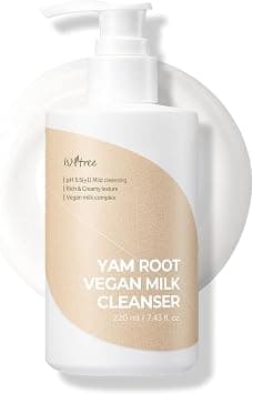 IsNtree Yam Root Vegan Milk Cleanser 220ml, 7.43 fl.oz | Korean Facial Cleanser for Sensitive Skin | Rich & Creamy Texture | Hydrating & Mild | Vegan & Cruelty-Free Skincare on Amazon.ae - Price Tracker