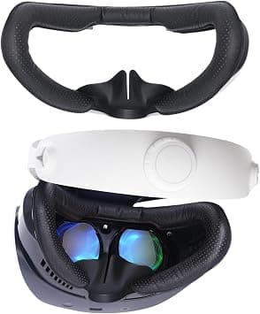 Hanpusen VR Face Pad for PS VR2, Breathable Holes Leather Protective VR Accessories, Black, Compatible with PS VR2 on Amazon.ae - Price Tracker