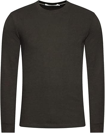 Calvin Klein Jeans Men's Monogram Badge Waffle Ls Tee T-Shirt on Amazon.ae - Price Tracker