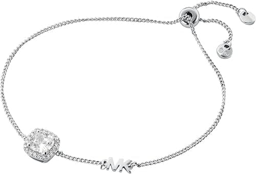 Michael Kors Women's sterling silver bracelet with cubic zirconia, One Size on Amazon - Best Deal Finder