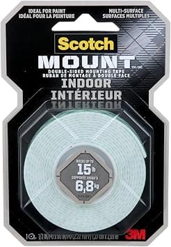 Scotch Mount Indoor Heavy Duty Foam Tape 1/2 in x 75 in (12.7mm x 1.9m), 1 Roll/pack | Hold up 6.8 kg whole roll | White color | Multi-Surface | Easy to use | No Tools | Double Sided Adhesive Tape - Amazon.ae Price Tracker