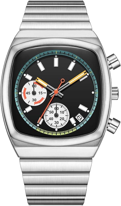 CILOA Mens Watches Chronograph Stainless Steel Waterproof Date Analog Business Fashion Wristwatch for Men on Amazon - Best Deal Finder
