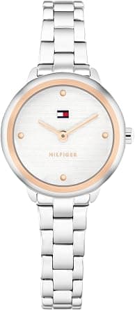 Tommy Hilfiger Two Hand Quartz Movement Watch for Women with Silver Stainless Steel Bracelet - 1782814 on Amazon - Best Deal Finder