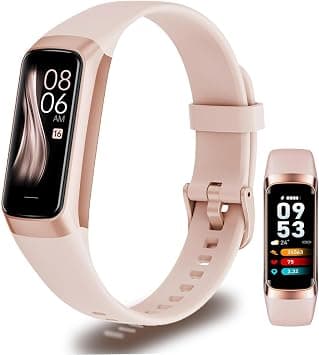 Fitness Tracker, Step Tracker Smart Band, 1.1" AMOLED Touch Color Screen, Waterproof Fitness Wristband with Blood Oxygen/Heart Rate Monitor/Step Counter/Alarm/Timer/Calories/Sleep Monitor on Amazon.ae - Price Tracker