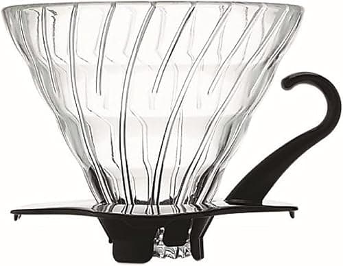 Hario V60 Coffee Dripper 02 – Made of Borosilicate Glass, Heatproof, Conical Spiral Design, Fits #02 Filters, 2–4 Cup Capacity-Black on Amazon.ae - Price Tracker