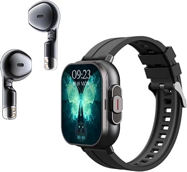 Ejoyous 2 in 1 Smart Watch with Earbuds, 2.01 Inch Screen Smartwatch Wireless Headset Fitness Tracker Watch for Android for IOS - Amazon.sa Price Tracker