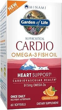 Garden of Life Fish Oil Omega 3 - Cardio Omega-3 Fish Oil Supplement for Heart Health, 915mg Omega 3 Fatty Acids EPA & DHA - Orange Flavor, Two Month Supply, Minami Ultimate Supplements, 60 Softgels on Amazon.ae - Price Tracker