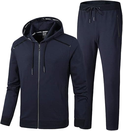 PRIJOUHE Men's Tracksuit Hooded Fitness Sport Suits Gym Hoodie 2 Piece Hoodies Joggers Sweatpants Sets Gym Jogging Tracksuits on Amazon.ae - Price Tracker