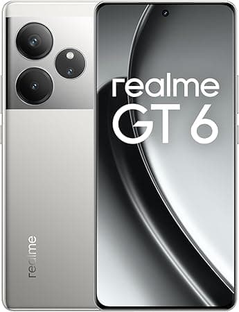 realme GT 6 5G Dual SIM 16GB + 512GB (Fluid Silver) - Middle East Version on Amazon.ae - Price Tracker
