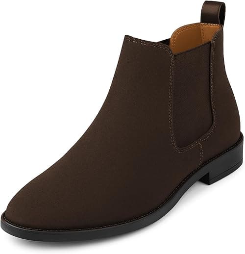 Kraasa Men's Slip On Fashion Chelsea Boots | High Tops, Soft Cushioned Insole, Comfortable Fit, Trendy, Stylish Boots على Amazon.ae - متتبع الأسعار