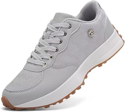 SKY VIEW Trendy Sneakers for Women - Memory Foam and Non-Slip Comfortable Casual Ladies Shoes for Womens Fashion Sneakers - Lightweight Lace-up Shoes على Amazon.ae - متتبع الأسعار