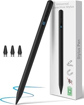 MEKO 15 Min Fast Charge Universal Stylus Pen with LED Power Display Black on Amazon.ae - Price Tracker