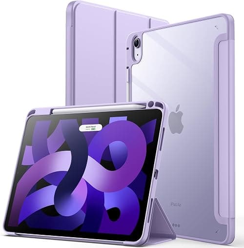 JETech Case for iPad Air 11" M4/M3/M2 & iPad Air 5/4, Light Purple | Cover for iPad Air 11" (2026-2024) & Air 5/4 10.9" (2022/2020), Clear Back, Pencil Holder, Shockproof, Tri-Fold Stand on Amazon.ae - Price Tracker