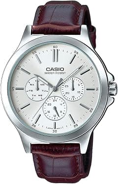 Casio Watch Men'sAnalog Multi Hands Black Dial Stainless Steel Band - متتبع أسعار Amazon.sa