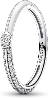 PANDORA Silberring fr Damen Pav & Wei 192528C02 - Amazon.ae Price Tracker