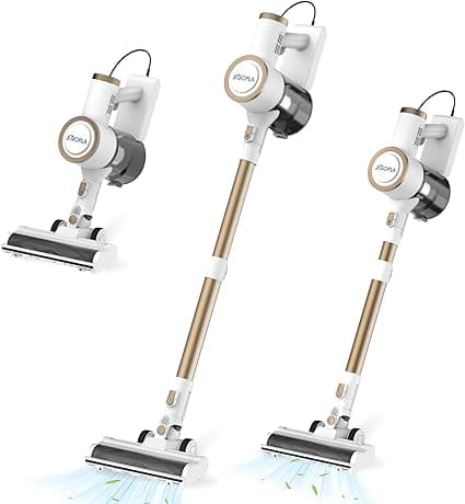 Xoopla 7m Corded Stick Vacuum Cleaner, 28Kpa Powerful Suction Upright Vacuum with Electric Brush, Lightweight Self Standing Vacuum Cleaners for Hard Floor Carpet Pet Hair on Amazon.ae - Price Tracker