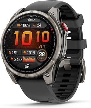 GARMIN Fenix 8 Pro - 47mm, Graphite/black | Premium AMOLED Multisport GPS Smartwatch | Rugged Design Up to 27 Days of Battery Life | LTE and Inreach features are not supported in the UAE على Amazon.ae - متتبع الأسعار