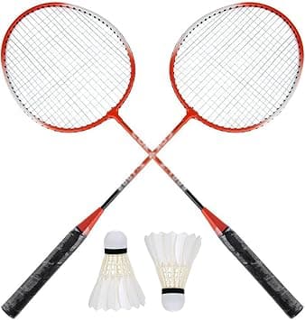 ECVV Badminton Set 2 Player - Badminton Rackets with Shuttlecocks and 1 Carrying Bag | Badminton Backyard Games for Outdoor | Garden | Beach | Family Fun Game | على Amazon.ae - متتبع الأسعار