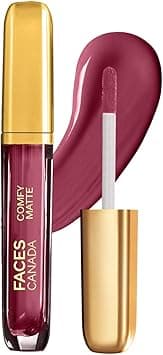 FACES CANADA Comfy Matte Liquid Lipstick - Scandalous 34, 3.8 ml | Comfortable 10HR Longstay | Intense Matte Color | Almond Oil & Vitamin E Infused | Super Smooth | No Dryness | No Alcohol on Amazon.ae - Price Tracker